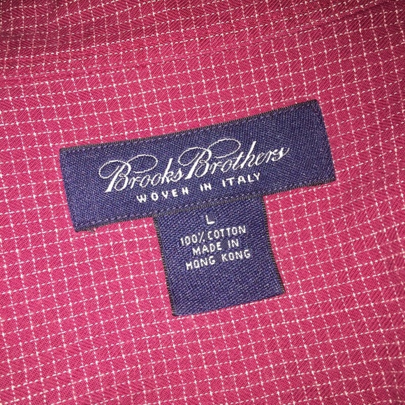 Brooks Brothers Shirt L Woven In Italy Cotton - Picture 4 of 4